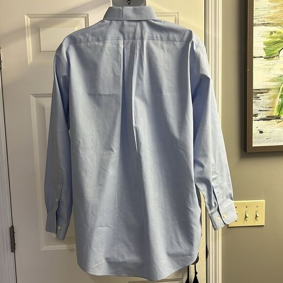 Brooks Brothers 346 Non-Iron All Cotton Long Sleeve Collar Button Down Men Shirt - Picture 7 of 13